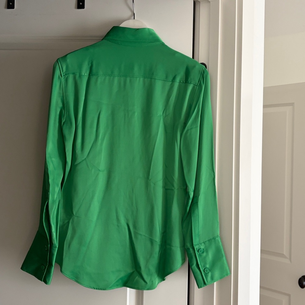 Zara Satin Blouse/Button down - Picture 6 of 7